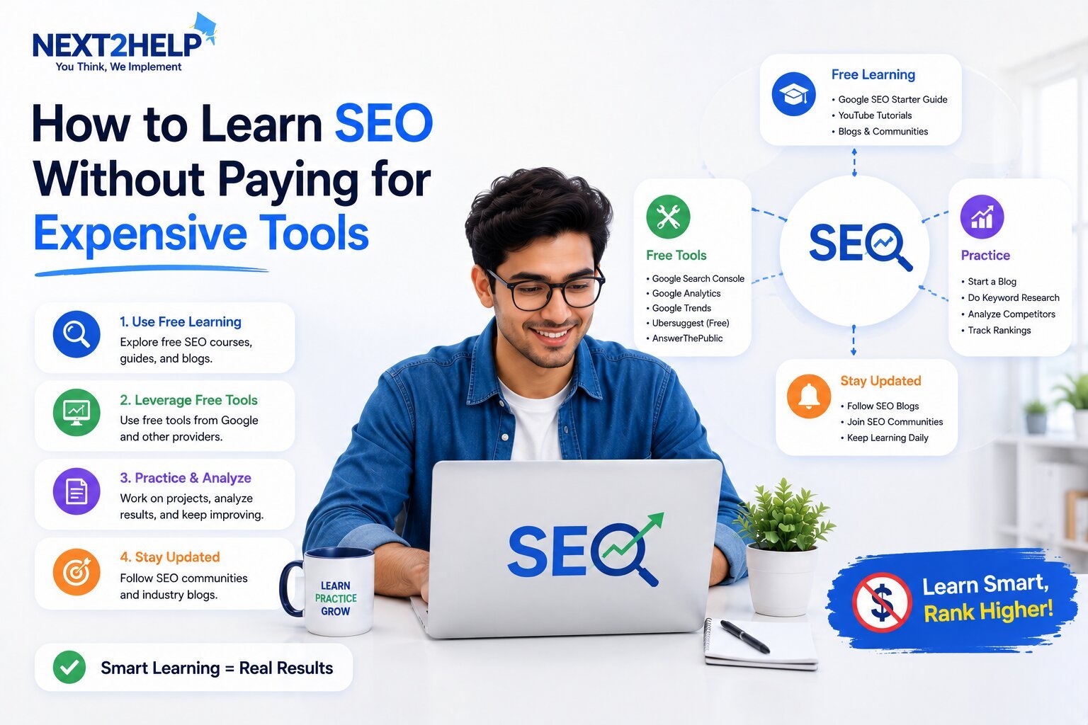 how to learn seo without paying for expensive tools